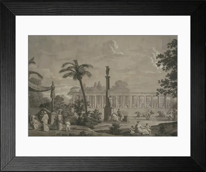 Framed Print : Fêtes de la Grèce et Jeux Olympiques. The Ancient Olympic Games, 1818. Creator: Dufour, Joseph (1744-1829) Framed Print : Fêtes de la Grèce et Jeux Olympiques. The Ancient Olympic Games, 1818. Creator: Dufour, Joseph (1744-1829)