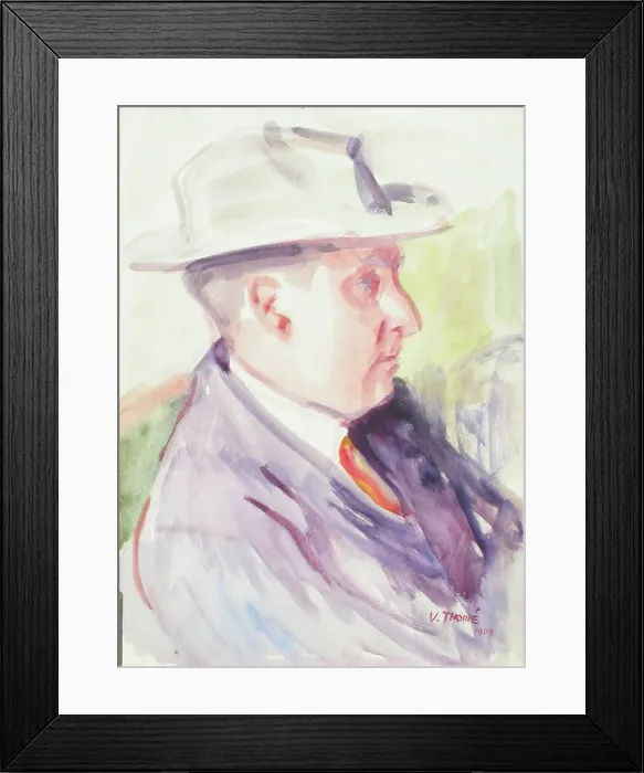 Framed Print : Sketch for a Portrait, c1910s. Creator: Verner Thome Framed Print : Sketch for a Portrait, c1910s. Creator: Verner Thome