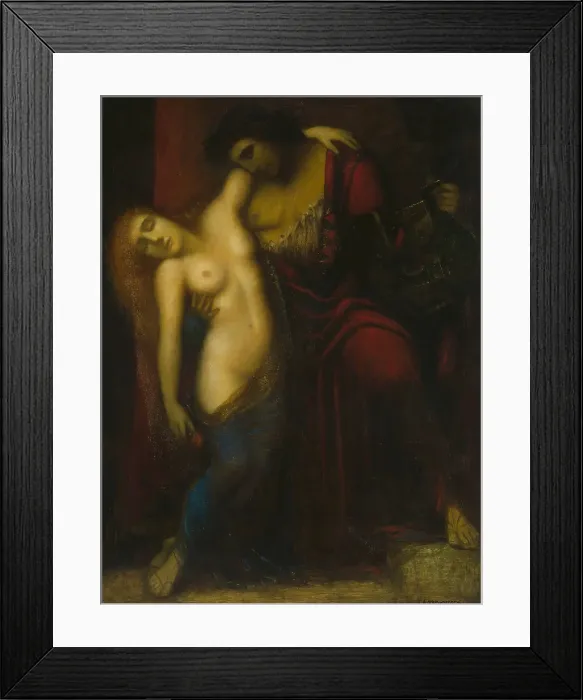 Framed Print : Orpheus and Eurydice. Creator: Frey-Moock, Adolf (1881-1954) Framed Print : Orpheus and Eurydice. Creator: Frey-Moock, Adolf (1881-1954)
