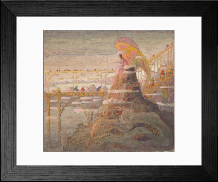 Framed Print : Angel (Angel Prelude), 1909. Creator: Ciurlionis, Mikalojus Konstantinas (1875-1911) Framed Print : Angel (Angel Prelude), 1909. Creator: Ciurlionis, Mikalojus Konstantinas (1875-1911)