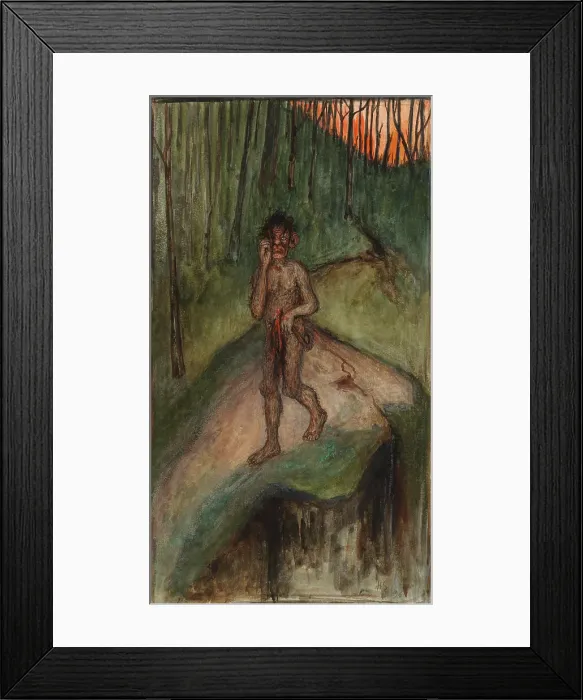 Framed Print : Creature, 1896. Creator: Hugo Simberg Framed Print : Creature, 1896. Creator: Hugo Simberg