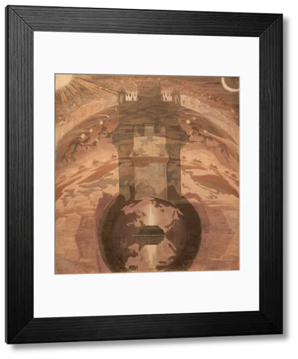 Framed Print : Rex, 1909. Creator: Ciurlionis, Mikalojus Konstantinas (1875-1911) Framed Print : Rex, 1909. Creator: Ciurlionis, Mikalojus Konstantinas (1875-1911)
