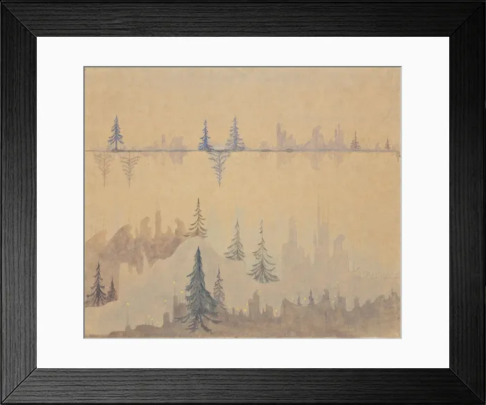 Framed Print : Fugue. From the diptych Prelude. Fugue, 1908. Creator: Ciurlionis, Mikalojus Konstantinas (1875-1911) Framed Print : Fugue. From the diptych Prelude. Fugue, 1908. Creator: Ciurlionis, Mikalojus Konstantinas (1875-1911)
