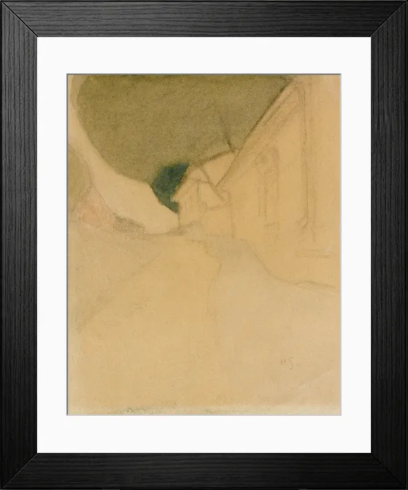 Framed Print : Slottsgränd, Tammisaari, 1918. Creator: Helene Schjerfbeck Framed Print : Slottsgränd, Tammisaari, 1918. Creator: Helene Schjerfbeck