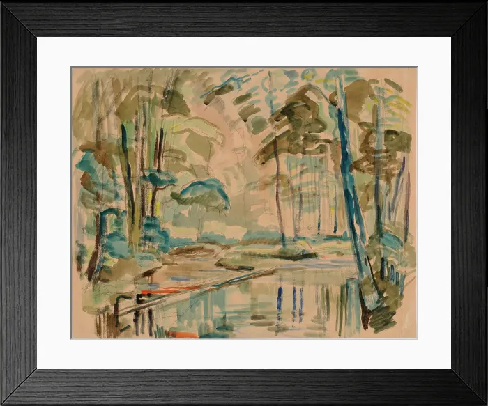 Framed Print : Small Lake, 1919. Creator: Magnus Enckell Framed Print : Small Lake, 1919. Creator: Magnus Enckell