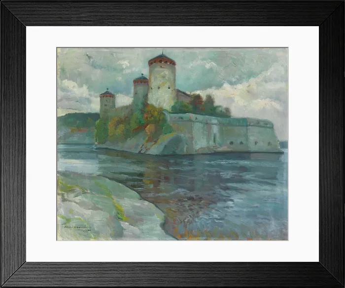 Framed Print : Olavinlinna, 1930. Creator: Vaino Hamalainen Framed Print : Olavinlinna, 1930. Creator: Vaino Hamalainen