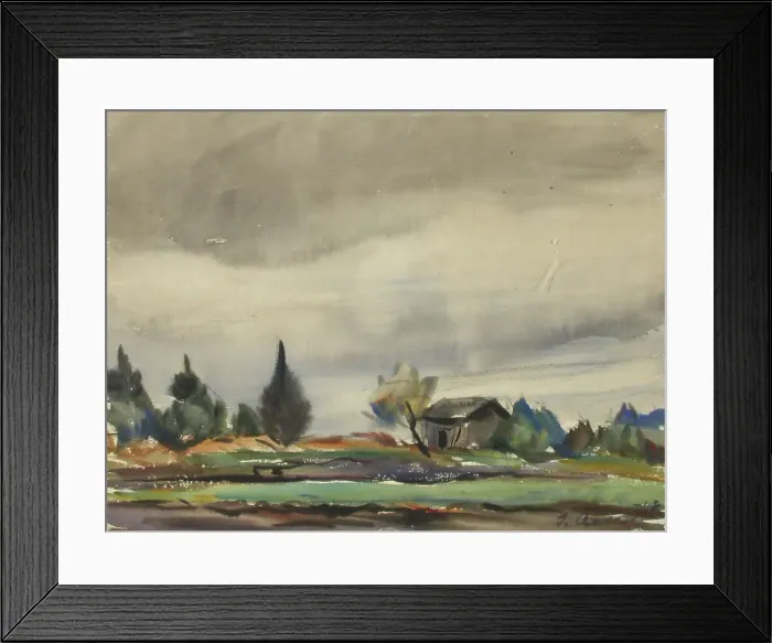 Framed Print : Rainy weather, 1918. Creator: Ilmari Aalto Framed Print : Rainy weather, 1918. Creator: Ilmari Aalto
