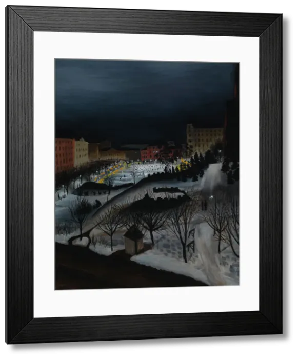 Framed Print : The Skating Rink, 1932. Creator: Sulho Sipila Framed Print : The Skating Rink, 1932. Creator: Sulho Sipila