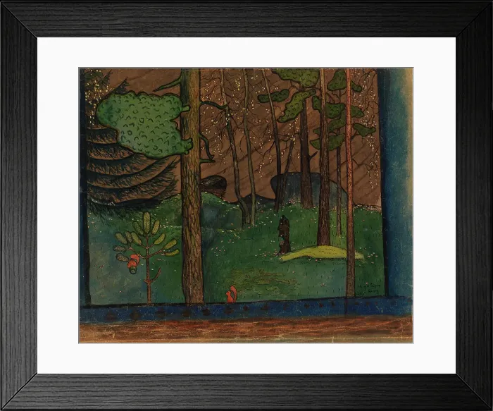 Framed Print : Autumn in the Forest, 1895. Creator: Hugo Simberg Framed Print : Autumn in the Forest, 1895. Creator: Hugo Simberg