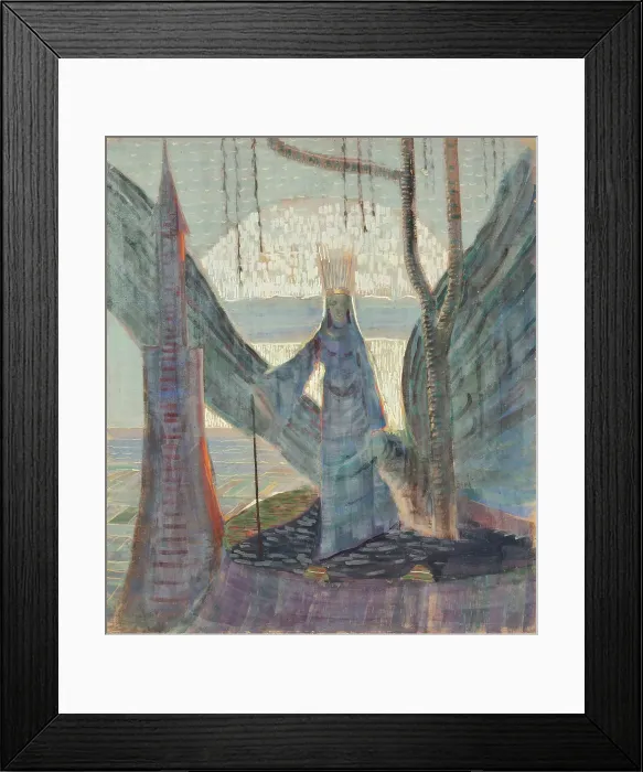 Framed Print : Fairy Tale. From Triptych, 1907. Creator: Ciurlionis, Mikalojus Konstantinas (1875-1911) Framed Print : Fairy Tale. From Triptych, 1907. Creator: Ciurlionis, Mikalojus Konstantinas (1875-1911)