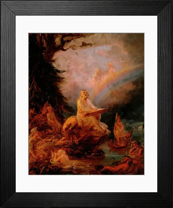 Framed Print : Väinämöinen Playing the Kantele, study. Creator: Robert Wilhelm Ekman Framed Print : Väinämöinen Playing the Kantele, study. Creator: Robert Wilhelm Ekman