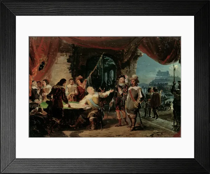 Framed Print : Gustav II Adolf and His War Council at Würzburg, sketch, 1856. Creator: Robert Wilhelm Ekman Framed Print : Gustav II Adolf and His War Council at Würzburg, sketch, 1856. Creator: Robert Wilhelm Ekman