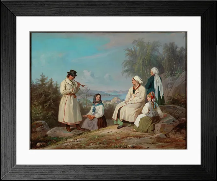 Framed Print : The Peasantry from Kurkijoki, after Magnus von Wright, 1860-1865. Creator: Robert Wilhelm Ekman Framed Print : The Peasantry from Kurkijoki, after Magnus von Wright, 1860-1865. Creator: Robert Wilhelm Ekman
