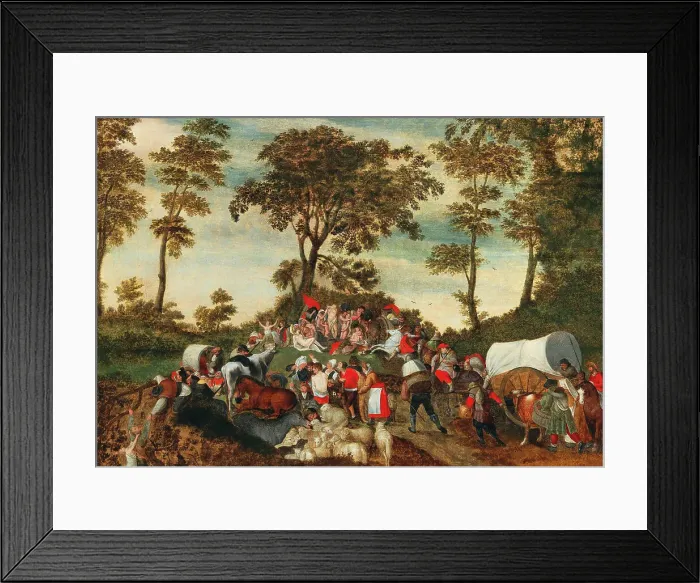 Framed Print : An Allegory of the Mystery of human life. Creator: Cleve, Marten van, the Elder (1520-1570) Framed Print : An Allegory of the Mystery of human life. Creator: Cleve, Marten van, the Elder (1520-1570)
