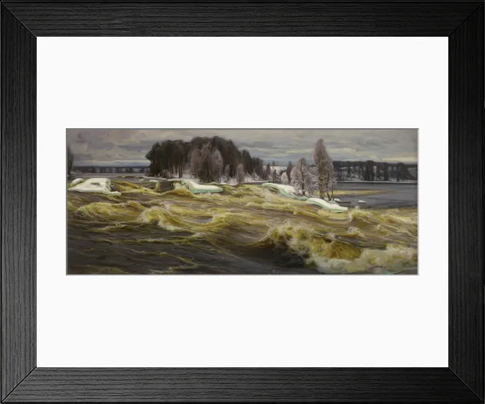 Framed Print : Vallinkoski Rapids, 1913. Creator: Victor Westerholm Framed Print : Vallinkoski Rapids, 1913. Creator: Victor Westerholm