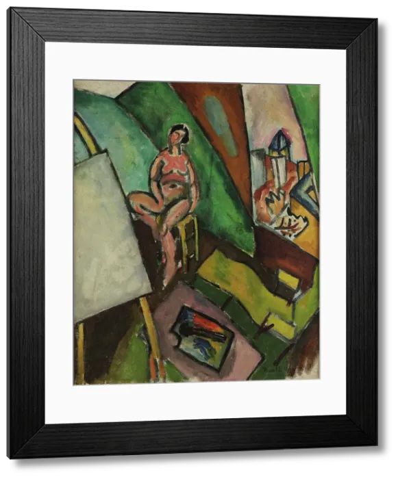 Framed Print : Artist's studio, 1907. Creator: Dufy, Raoul (1877-1953) Framed Print : Artist's studio, 1907. Creator: Dufy, Raoul (1877-1953)