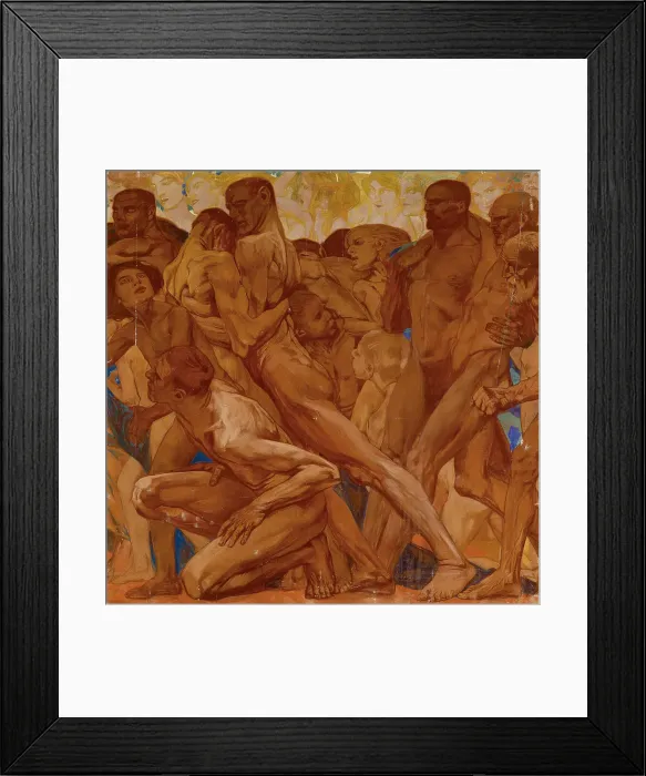 Framed Print : Fugato (from the cycle Rhythms), 1913. Creator: Friedrich, Otto (1862-1937) Framed Print : Fugato (from the cycle Rhythms), 1913. Creator: Friedrich, Otto (1862-1937)