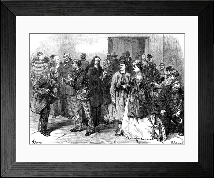 Framed Print : Waiting-room of the National Assembly at Versailles, 1871. Creator: William James Palmer Framed Print : Waiting-room of the National Assembly at Versailles, 1871. Creator: William James Palmer