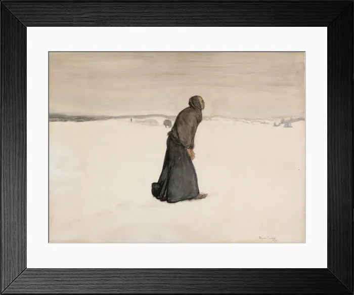 Framed Print : Death´s Walk, 1896. Creator: Magnus Enckell Framed Print : Death´s Walk, 1896. Creator: Magnus Enckell