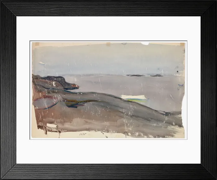 Framed Print : Maritime Landscape, 1905. Creator: Magnus Enckell Framed Print : Maritime Landscape, 1905. Creator: Magnus Enckell