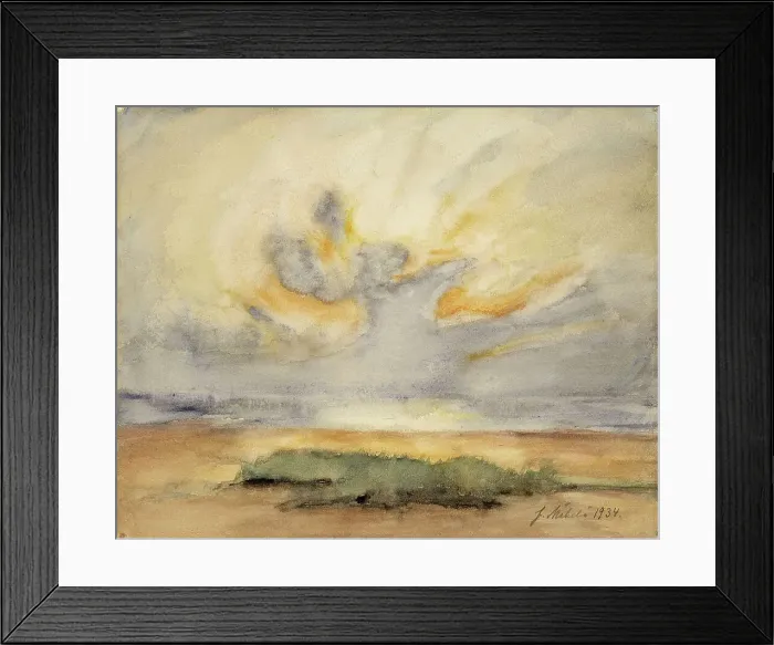 Framed Print : Sun on the shore, 1934. Creator: Juho Makela Framed Print : Sun on the shore, 1934. Creator: Juho Makela