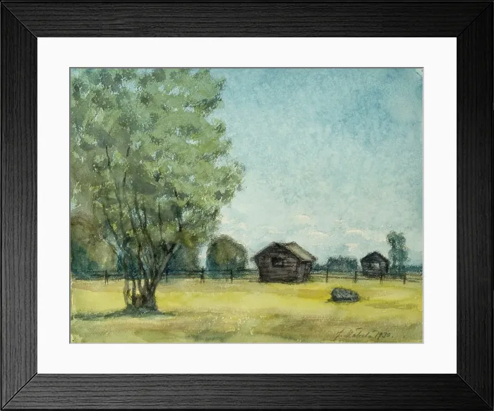 Framed Print : Barn, 1930. Creator: Juho Makela