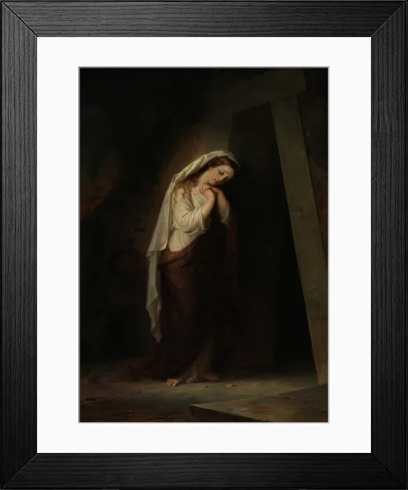 Framed Print : Mary Magdalene at Christ's Tomb, 1869. Creator: Robert Wilhelm Ekman Framed Print : Mary Magdalene at Christ's Tomb, 1869. Creator: Robert Wilhelm Ekman