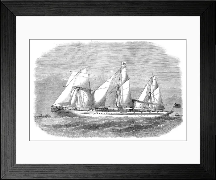 Framed Print : The screw steam-ship Viceroy for the Suez Canal traffic, 1871. Creator: Unknown Framed Print : The screw steam-ship Viceroy for the Suez Canal traffic, 1871. Creator: Unknown