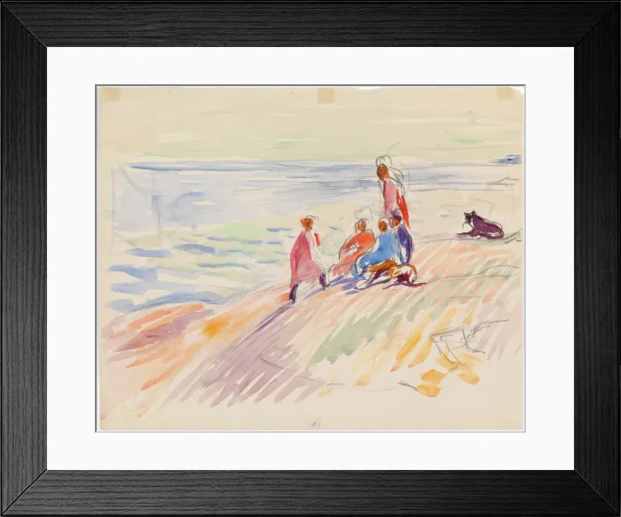 Framed Print : Shore Landscape, c1910. Creator: Magnus Enckell Framed Print : Shore Landscape, c1910. Creator: Magnus Enckell