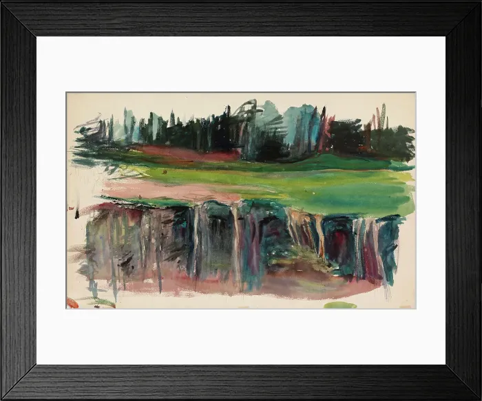 Framed Print : Landscape, 1900-1925. Creator: Magnus Enckell Framed Print : Landscape, 1900-1925. Creator: Magnus Enckell