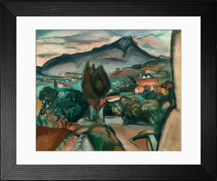 Framed Print : Landscape with view of the Mont Saint Victoire. Creator: Friesz, Achille-Emile-Othon (1879-1949) Framed Print : Landscape with view of the Mont Saint Victoire. Creator: Friesz, Achille-Emile-Othon (1879-1949)