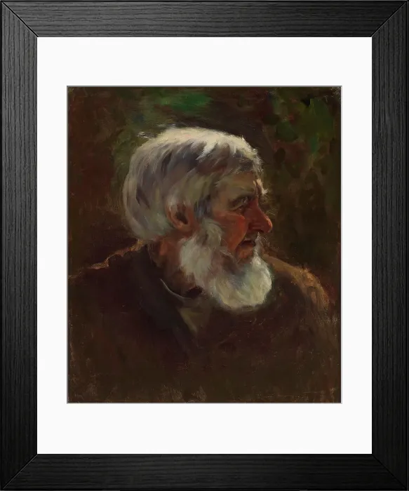 Framed Print : Old Man in Profile, sketch for the painting Fairy Tale Princess, c1895-1896. Creator: Torsten Wasastjerna Framed Print : Old Man in Profile, sketch for the painting Fairy Tale Princess, c1895-1896. Creator: Torsten Wasastjerna