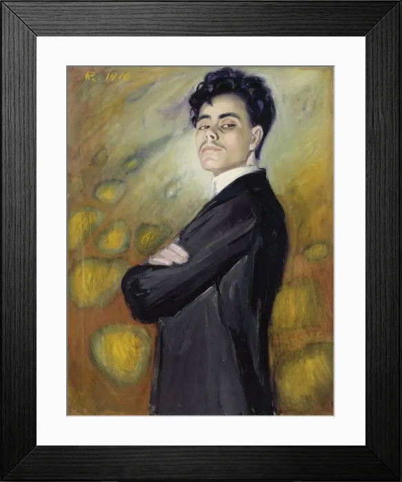 Framed Print : Self-Portrait, 1910. Creator: Valle Rosenberg Framed Print : Self-Portrait, 1910. Creator: Valle Rosenberg