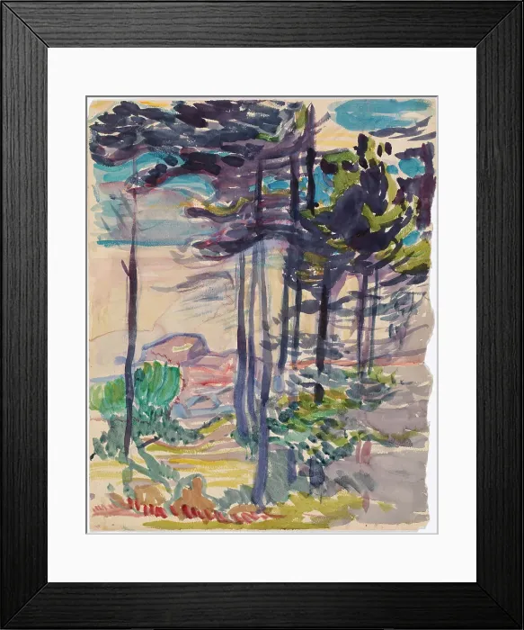 Framed Print : Landscape, 1900-1925. Creator: Magnus Enckell Framed Print : Landscape, 1900-1925. Creator: Magnus Enckell