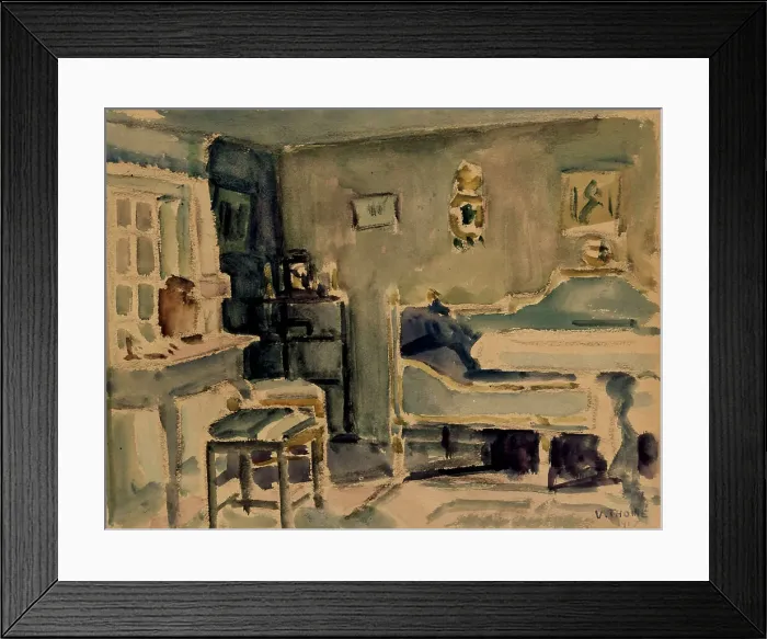Framed Print : Interior, 1917. Creator: Verner Thome Framed Print : Interior, 1917. Creator: Verner Thome