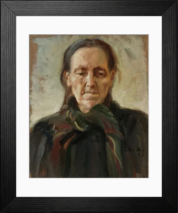 Framed Print : Old woman, 1907. Creator: Santeri Salokivi Framed Print : Old woman, 1907. Creator: Santeri Salokivi
