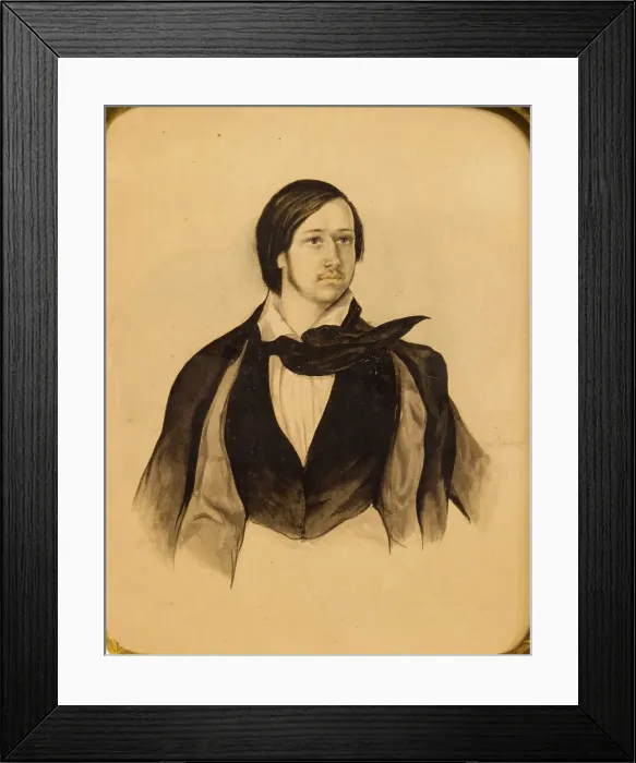 Framed Print : Nikolay Platonovich Ogarev (1813-1877), c 1830. Creator: Galtsev (active 1830s) Framed Print : Nikolay Platonovich Ogarev (1813-1877), c 1830. Creator: Galtsev (active 1830s)