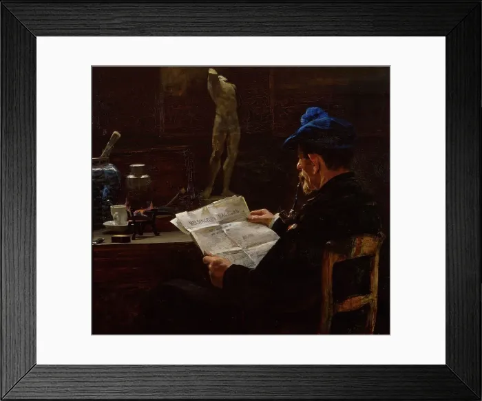 Framed Print : In the Studio, 1883. Creator: Victor Westerholm Framed Print : In the Studio, 1883. Creator: Victor Westerholm