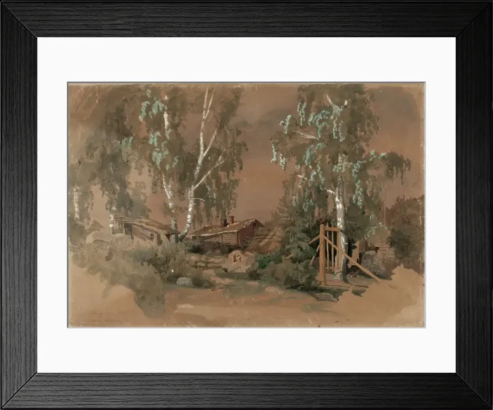 Framed Print : Tuomarinkyla, 1859. Creator: Werner Holmberg Framed Print : Tuomarinkyla, 1859. Creator: Werner Holmberg