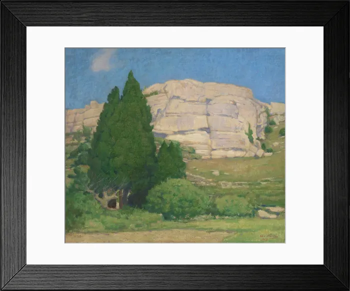 Framed Print : Limestone Mountains, Les Beaux, 1928. Creator: Werner von Hausen Framed Print : Limestone Mountains, Les Beaux, 1928. Creator: Werner von Hausen