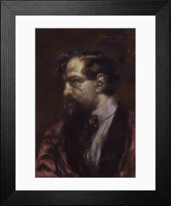 Framed Print : Portrait of the composer Claude Debussy (1862-1918), 1909. Creator: Groux, Henry de (1856-1930) Framed Print : Portrait of the composer Claude Debussy (1862-1918), 1909. Creator: Groux, Henry de (1856-1930)