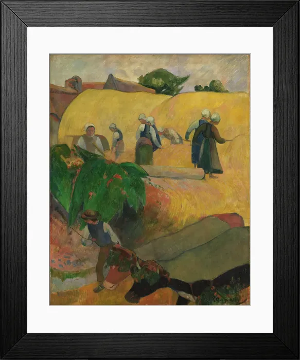 Framed Print : The Haystacks, 1889. Creator: Gauguin, Paul Eugéne Henri (1848-1903) Framed Print : The Haystacks, 1889. Creator: Gauguin, Paul Eugéne Henri (1848-1903)