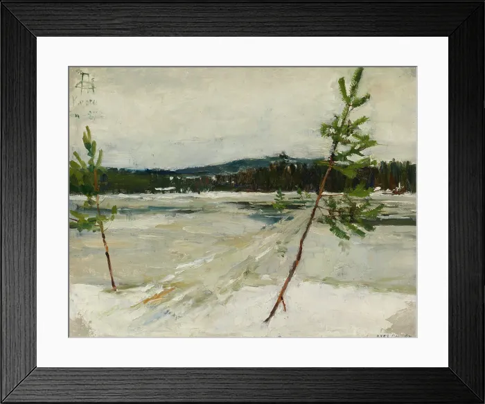 Framed Print : Path on the Ice, 1887. Creator: Akseli Gallen-Kallela Framed Print : Path on the Ice, 1887. Creator: Akseli Gallen-Kallela
