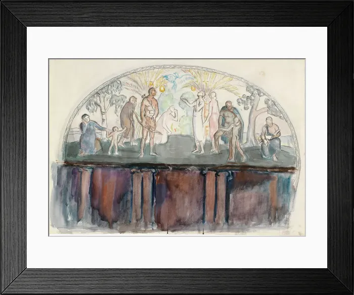 Framed Print : Bird of Paradise, study, 1925. Creator: Magnus Enckell Framed Print : Bird of Paradise, study, 1925. Creator: Magnus Enckell