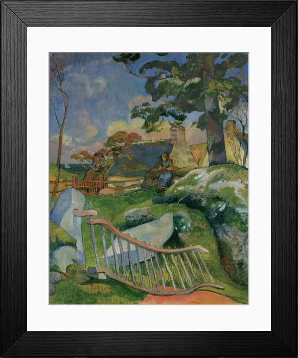 Framed Print : The Gate (La Barrière), 1889. Creator: Gauguin, Paul Eugéne Henri (1848-1903) Framed Print : The Gate (La Barrière), 1889. Creator: Gauguin, Paul Eugéne Henri (1848-1903)