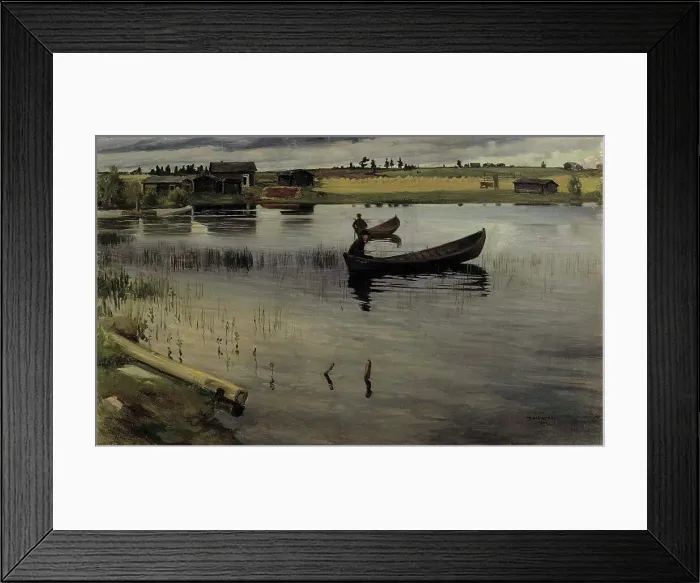 Framed Print : A Cloudy Day, 1902. Creator: Vilho Sjöström Framed Print : A Cloudy Day, 1902. Creator: Vilho Sjöström