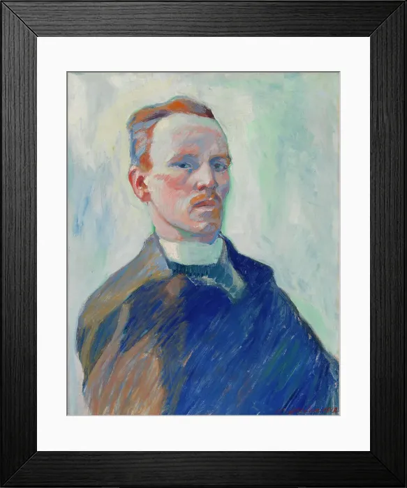 Framed Print : Self Portrait, 1912. Creator: Yrjö Aleksander Ollila Framed Print : Self Portrait, 1912. Creator: Yrjö Aleksander Ollila