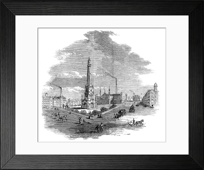 Framed Print : The Great Fire at Chicago: the Waterworks, 1871. Creator: Unknown Framed Print : The Great Fire at Chicago: the Waterworks, 1871. Creator: Unknown