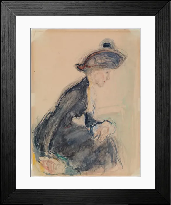 Framed Print : Mrs Anni Lagerborg, 1912. Creator: Magnus Enckell Framed Print : Mrs Anni Lagerborg, 1912. Creator: Magnus Enckell