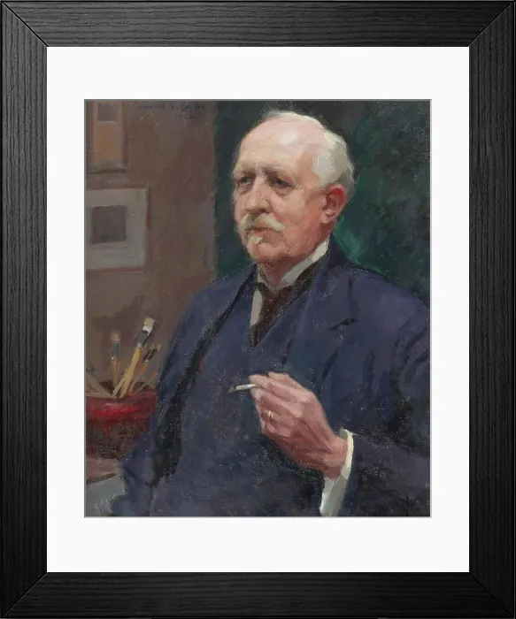 Framed Print : Portrait of the Artist Woldemar Toppelius, 1922. Creator: Vilho Sjöström Framed Print : Portrait of the Artist Woldemar Toppelius, 1922. Creator: Vilho Sjöström